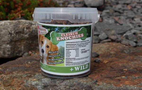 Fleischknochies mit Wild - 500g