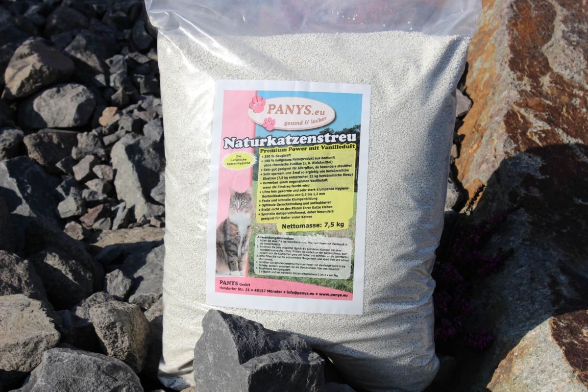 Naturkatzenstreu Premium Power mit Vanilleduft
